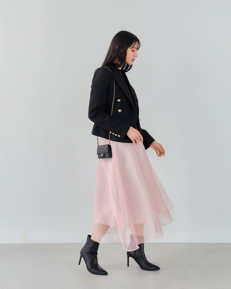 GOLD BUTTON FILLED JACKET