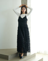 【阪急うめだ本店 POP UP】LACE CAMI LONG DRESS (BLACK)