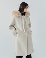 WOOL HOOD COAT